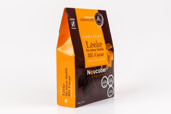 Chocolate Leche sin azucar añadida 35% Cacao NEUCOBER 08